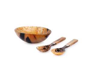 Handmade Natural Buffalo Horn Bowl With Matching Spoon For Rustic Dining <b>Table</b> Setting At Wholesale price by CRAFT ZONE EXPORT - Product Image 4