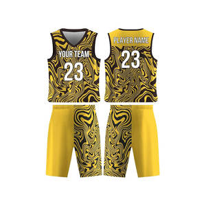 Uniforme de basket-ball Prix nouveau Style Design hommes uniforme de basket-ball Kit grande taille uniformes de basket-ball - Product Image 3