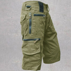 High Quality <b>Men's</b> Cargo Jogger <b>Shorts</b> with Custom LOGO Summer Casual 100% Cotton <b>Camouflage</b> <b>Shorts</b> Multi Pocket Solid Pattern - Product Image 5