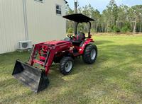 TRACTOR CARGADOR MAHINDRA 1626 DE ALTO RENDIMIENTO, 25.9 HP, 4X4, MOTOR DIÉSEL DE 3 CILINDROS, SISTEMA DE TRANSMISIÓN HIDROSTÁTICA DE 3 RANGOS EN VENTA