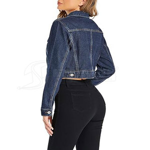 Vestes Jeans Grande Taille Design Personnalisé Imprimé pour Femmes Fabricant Pakistan Vestes Jeans pour Femmes - Product Image 6