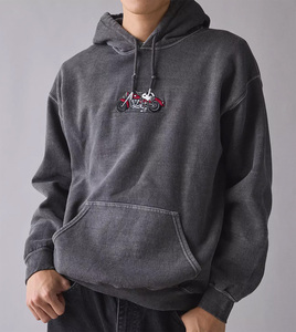 Sweat à capuche d'hiver personnalisé de haute qualité avec logo, taille américaine, pour homme, 100% coton doublé, impression numérique - Product Image 1