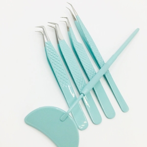 Pinzas de pestañas de visón, pinzas de extensión de pestañas de acero inoxidable, embalaje de oferta de logotipo sostenible - Product Image 6