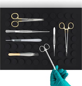 Tapis/coussinets d'instruments magnétiques chirurgicaux pour instruments chirurgicaux Plateaux d'instruments flexibles et antidérapants Tapis magnétiques - Product Image 3