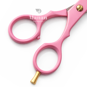 Ciseaux professionnels roses pour la retouche des cheveux – Ciseaux texturisants en acier inoxydable pour salon et barbier - Product Image 3