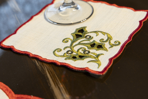 Khăn ăn thêu chuông giáng sinh | 38x48 cm | chống vết bẩn - Product Image 3