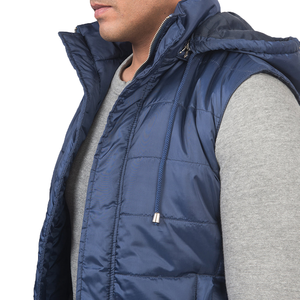 เสื้อกั๊กผู้ชายแบบกลับด้านได้ ไร้แขน ป้องกันลม ระบายอากาศได้ดี เหมาะสำหรับฤดูหนาว มีซิปด้านหน้า รับผลิตตามแบบ OEM จำหน่ายส่งจำนวนมาก - Product Image 4