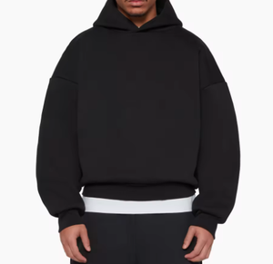 Sudadera con capucha de invierno con forro polar para hombre, con cuello informal liso, desgastado, Estilo Vintage, lavada, unisex, para invierno - Product Image 6