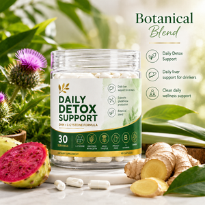Cápsulas de L-Cisteína DHM <span class=keywords><strong>para</strong></span> Apoyo Diario a la Desintoxicación con Cardo Mariano, Nopal, Jengibre y Vitaminas <span class=keywords><strong>B</strong></span>, Suplemento Vegetal <span class=keywords><strong>para</strong></span> la Desintoxicación del Hígado - Product Image 4