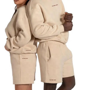 Short-pull-over deux pièces personnalisé pour hommes Combinaison de sport respirante unisexe Vêtements de jogging pour l'été Style décontracté Survêtement Sweat Outfit - Product Image 1