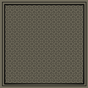 Mouchoir et écharpe Maghreb en satin imprimé carré motif Maghreb unique sur tissu carré en satin doux - Product Image 3