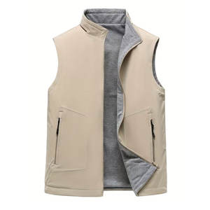<b>Men</b> Gilets Soft Touch Fabric <b>Men</b> <b>Vest</b> For Comfortable Mobility Outdoor Training And Casual Style - Product Image 1