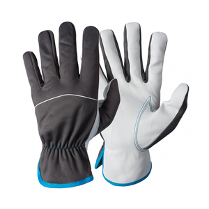 Gants d'assemblage en cuir de peau de chèvre de haute qualité avec manchette en cuir gants d'assemblage en tissu de verrouillage de sécurité industrielle pour hommes - Product Image 6