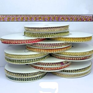 Dentelles brodées sur mesure avec des paillettes, 100% coton, écologiques, motif floral vintage pour vêtements, projets d'artisanat, qualité supérieure - Product Image 4