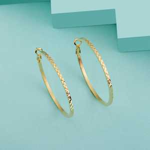 Pendientes de Aro y con Perlas en Forma de Flor de Aleación de Zinc, Regalo para Fiestas y Bodas - Product Image 1