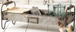 Organizador de utensilios de cocina de 3 bolsillos Premium Caddy de metal para accesorios domésticos y de cocina a precios mayoristas - Product Image 3