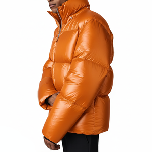 Veste en duvet de luxe de haute qualité avec logo personnalisé pour homme, veste matelassée à capuche, veste d'hiver imperméable pour homme - Product Image 6