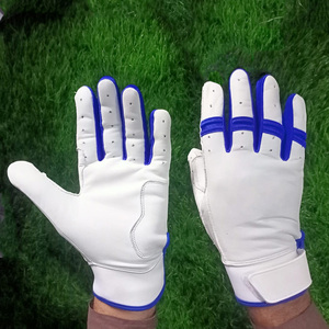 Gants de frappeur de baseball personnalisés de meilleure qualité en cuir léger et durable avec fermeture à crochet et boucle - Product Image 1