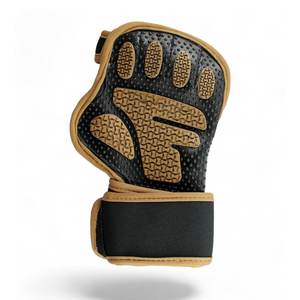 Guantes de cuero ventilados para levantamiento de pesas para gimnasio, guantes de ejercicio Unisex de alta calidad para prensas de banco - Product Image 3