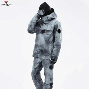 Chaqueta de Esquí Impermeable Personalizada de Alta Calidad para Hombre con Cremallera, Opción de Talla Grande, Deportes de Invierno al Aire Libre, Servicio Personalizado OEM - Product Image 2