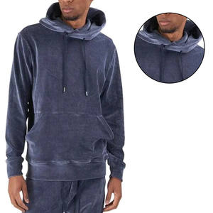 Dernier design de sweats à capuche en velours pour hommes, de haute qualité, respirants, confortables, tendance, sweats à capuche en velours à prix raisonnable - Product Image 3