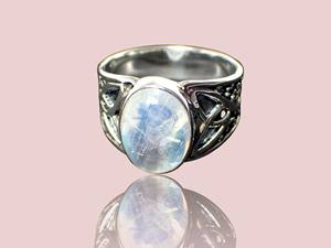 Anillo de Plata de Ley 925 de Estilo Bohemio de Lujo con Piedra Natural, Joyería Fina Hecha a Mano para Regalos de Boda, Aniversario y Fiesta - Product Image 3