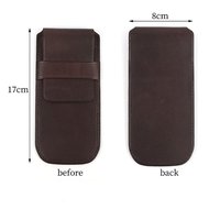 Montre indienne en cuir véritable étui à roulettes sac de couverture de boîtier de montre de voyage de luxe personnalisé hommes et femmes sac de couverture de montre de voyage