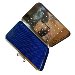 Boîte de stérilisation en acier inoxydable réutilisable pour instruments chirurgicaux, cassette de stérilisation, 4 pouces, 8 pouces, organisateur d'équipement chirurgical manuel, CE - Product Image 2