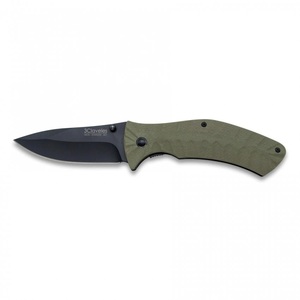Cuchillo de selva, acero inoxidable, verde, 12 cm (3 Claveles 03807) - Product Image 1