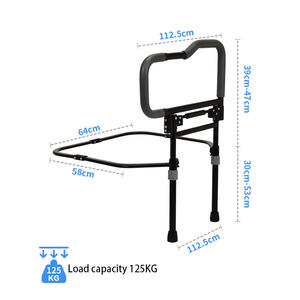 노인 및 장애인을 위한 접이식 침대 옆 보조 난간 |   높이 조절 가능한 가정용 안전 손잡이 KDB 헬스 모델 KDB-504B - Product Image 3