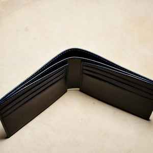 Premium Durable Leather Bi Fold Wallet <b>Slim</b> Genuine Leather RFID Blocking <b>Purse</b> For Men Classic BFW-0148 - Product Image 3