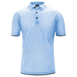 Polo de algodón orgánico bordado personalizado, cuello acanalado respetuoso con el medio ambiente, ideal para salidas informales - Product Image 1