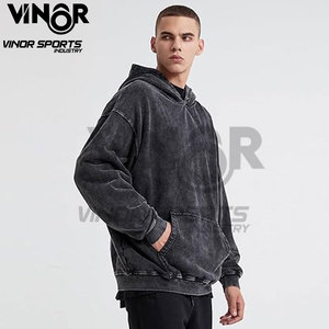 เสื้อฮู้ดฟอกสีกรดสำหรับผู้ชายเสื้อแนวสตรีทเสื้อสเวตเชิ้ตแบบกำหนดเองได้สำหรับทุกเพศแฟชั่นผ้าคอตตอน100% ลูกปัดฤดูร้อน - Product Image 4