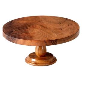 Support à Pizza à Gâteau Pliant Rond Polyvalent en Bois Plateau à Dessert Décoration de Fête Support à Gâteau à Dessert - Product Image 1