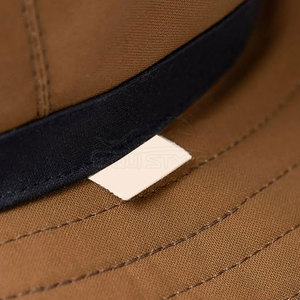 Vente en gros aventure en plein air Safari chapeau de soleil en coton ciré marron Outback chapeau à large bord Ventilation oeillets imperméable pêche quotidienne - Product Image 6