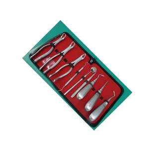 Juego de Instrumentos dentales orales, kit de 8 piezas, Instrumentos dentales, juego de instrumentos quirúrgicos dentales de acero inoxidable - Product Image 1