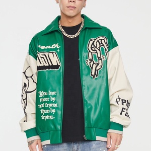 Chaqueta de béisbol de cuero, ropa de calle personalizada para hombre, chaqueta Bomber para hombre, chaquetas Letterman universitarias, chaqueta de béisbol para hombre - Product Image 6