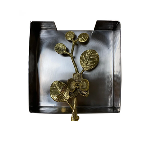 Nouveau design de porte-serviettes plat de forme carrée en bois avec poids en aluminium porte-serviettes décoration de table d'hôtel et de restaurant - Product Image 5