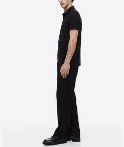 2023 Logo personnalisé broderie motif solide grande taille tricoté Golf sport pour polos anti-rides pour hommes et femmes - Product Image 4