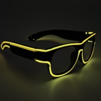 Gafas LED Recargables por USB de un Solo Color para Fiestas de Pascua y Halloween, Ecológicas, Duraderas, No Tóxicas, Gadget Novedoso