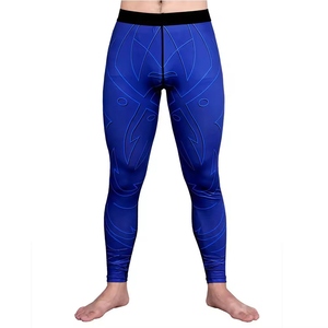 High Quality <b>Men</b> Legging Fitness Training Leggings Quick Dry Elastic Waist Breathable Custom Design Gym Sport Yoga Pants - Product Image 1