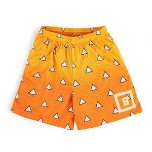 Shorts de basket-ball personnalisés pour hommes en polyester OEM, broderie, design personnalisé, double maille, sublimation, vintage, pour l'été - Product Image 1