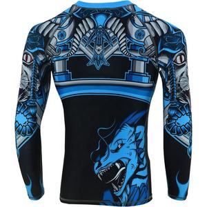 Venta al por mayor camisas de compresión Spandex impresión personalizada MMA Rash Guard manga completa Rash Guard OEM sublimación impresa 2025 - Product Image 4