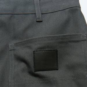 Canvas <b>Shorts</b> <b>Man</b> - Unisex, Regular Fit, Mid Waist, Wide Leg, <b>Knee</b> <b>Length</b>, Quick Dry and Garment-Dyed Cotton with Leather Patch - Product Image 6