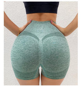 Pantalones cortos de Yoga ajustados de cintura alta para gimnasio, pantalones transpirables para correr, ropa deportiva informal con pantalones cortos con función de levantamiento de glúteos para mujer - Product Image 5