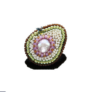 Latest Embroidered Beaded <b>Brooches</b> Custom Design Beaded <b>Brooches</b> Different Shapes Beaded <b>Brooches</b> - Product Image 1