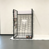Étagère de présentation en fil métallique avec crochets, présentoir de comptoir noir à 5 niveaux pour cartes et accessoires de magasin de détail