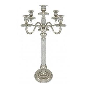 Modern Style Silver Plated Crystal Iron <b>Candle</b> Stand Customised Size for Home Decoration Clubs Table <b>Candle</b> Light <b>Dinners</b> - Product Image 5