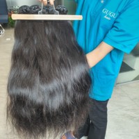 Vente en gros d'extensions de bandes de cheveux humains 100% 24-28 pouces 12A blond vierge Plus trame de génie os droit droit de haute qualité