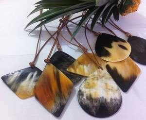 Recién llegado, collar de cuerno de buey de Búfalo, joyería de hueso de diseño Natural a la moda, cuentas de animales pulidas, regalos de boda para mujeres y niñas - Product Image 6